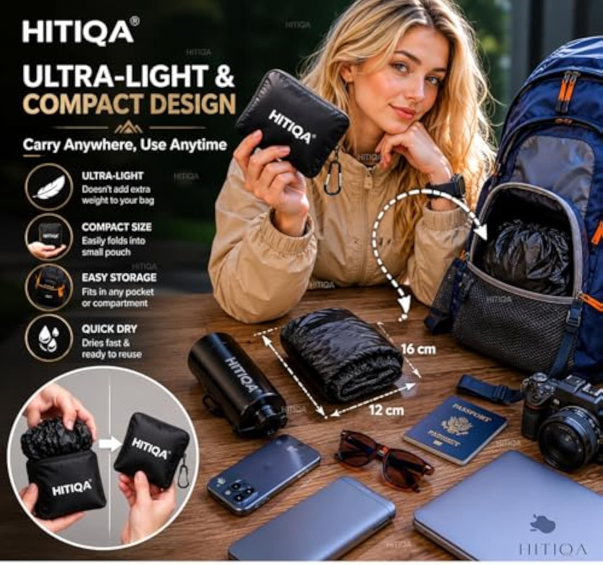 Rain Cover for Backpack, Waterproof Travel Accessory